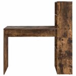 vidaXL Bureau Chêne fumé 113 x 54 x 120 cm Bois d'ingénierie