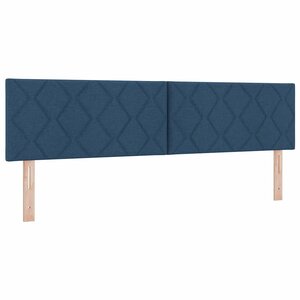 vidaXL Tête de Lit en Tissu avec tête de lit Bleu 180 cm tissu