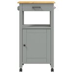 vidaXL Chariot de cuisine MONZA 48x40x90 cm bois massif de pin