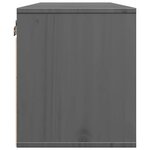 vidaXL Armoires murales 2 Pièces Gris 45x30x35 cm Bois de pin massif