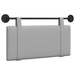 vidaXL Tête de lit suspendue Gris nuage Tissu