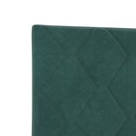 vidaXL Tête de lit en velours vert foncé avec design en blocs de diamant  90 cm