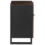 vidaXL Cabinet de chevet 50x33x60 cm Bois massif Noyer