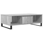 vidaXL Table basse sonoma gris 104x60x35 cm bois d'ingénierie