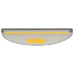 vidaXL Tapis d'escalier 15 Pièces Gris clair 56x17x3 cm