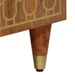 vidaXL Table de chevet 50x33x60 cm bois de manguier massif