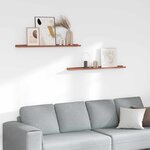 vidaXL Étagère Murale 2 Pièces Rouge 100 x 9 x 3 cm Bois d'ingénierie