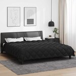 vidaXL Duvet d'hiver Noir 220 x 240 cm Microfibre