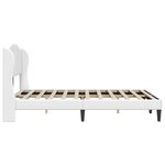 vidaXL Cadre de lit avec tête de lit Blanc 120 x 200 cm Simili cuir