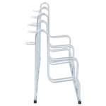 vidaXL Support de vélo au sol autoportant pour 6 vélos acier galvanisé