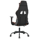 vidaXL Chaise de jeu de massage Noir et orange Similicuir