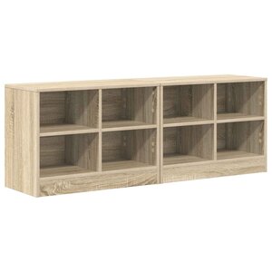 vidaXL Armoire de lit 2 pièces Chêne Sonoma 66 x 33 x 48 cm