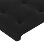 vidaXL Tête de lit avec oreilles Noir 103x16x78/88 cm Velours
