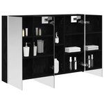 vidaXL Armoire Miroir de Salle de Bain Chêne noir 103 5 x 15 5 x 70 cm