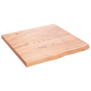 vidaXL Dessus de table marron clair bois chêne massif traité