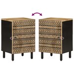 vidaXL Armoire de salle de bain 38x33 5x58 cm bois massif de manguier