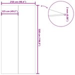 vidaXL Bâche de piscine gris clair 500x250 cm géotextile polyester