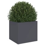 vidaXL Jardinière anthracite 32x30x29 cm acier