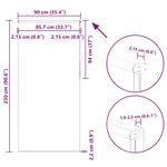 vidaXL Store enrouleur occultant largeur du tissu 85 7 cm polyester