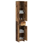 vidaXL Armoire de salle de bain Bois ancien 30 x 33 x 190 cm
