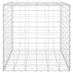 vidaXL Lit surélevé cube à gabion Fil d'acier 60x60x60 cm