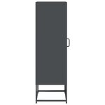 vidaXL Buffet haut anthracite 36x39x123 cm acier laminé à froid