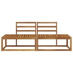 vidaXL Canapé d'extérieur en bout 2 Pièce Naturel 182 5 x 63 x 73 cm