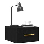 vidaXL Cabinet de chevet 2 Pièces Chêne noir 35 x 35 x 20 cm