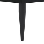 vidaXL Cadre de lit sans matelas noir 90x200 cm bois d'ingénierie