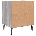 vidaXL Tables de chevet 2 Pièces sonoma gris 40x35x47 5 cm