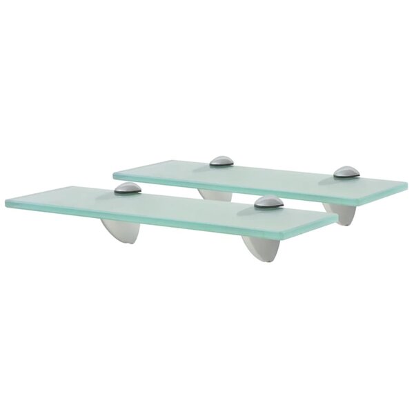 vidaXL Étagères murales 2 Pièces Verre 30 x 10 cm 8 mm