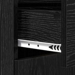 vidaXL Buffet Chêne noir 42 5 x 40 x 93 cm Bois d'ingénierie