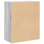 vidaXL Bibliothèque sonoma gris 60x30x71 5 cm bois d'ingénierie