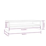 vidaXL Support de moniteur 50x24x13 cm Bois de pin solide