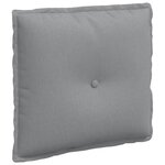 vidaXL Coussin de Dos Gris clair 50 x 19 x 45 cm tissu