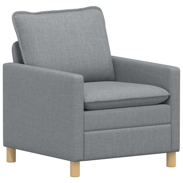 vidaXL Canapé Gris clair 76 x 81 x 87 5 cm Tissu