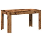 vidaXL Table à manger vieux bois 140x74 5x76 cm bois d'ingénierie
