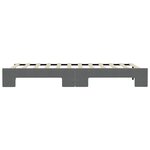 vidaXL Lit de jour avec gigogne sans matelas gris foncé 80x200 cm