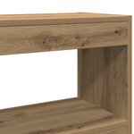 vidaXL Bibliothèque/Séparateur de pièce - Chêne artisan - 100x30x72 cm - Fabriqué en bois d'ingénierie