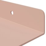 vidaXL Étagère flottante 4 pc Rose 40 x 18 x 2 5 cm Acier