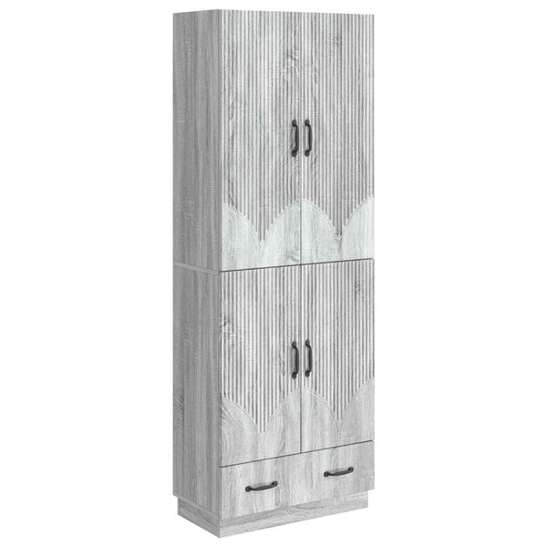 vidaXL Ensemble de Meubles 2 Pièces Sonoma gris Bois d'ingénierie