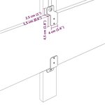 vidaXL Tête de Lit en Tissu Géométrique Bleu 144 cm tissu