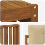 vidaXL Ensemble de canapés d'extérieur 9 pc Naturel et Beige