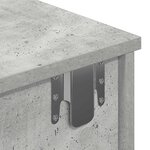 vidaXL Étagère murale avec tiroirs gris béton bois d'ingénierie