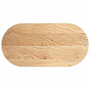 vidaXL Dessus de table 100x50x2 cm bois de chêne massif ovale