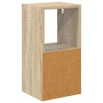 vidaXL Table de chevet avec tiroir Chêne Sonoma 25 5 x 22 x 49 5 cm