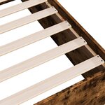 vidaXL Cadre de lit sans matelas chêne fumé 90x200 cm