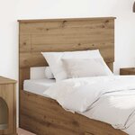vidaXL Tête de lit Chêne artisanal 100 cm Bois d'ingénierie