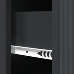 vidaXL Armoire à tiroirs Noir 66 x 34 5 x 90 cm Bois d'ingénierie