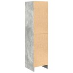 vidaXL Buffet gris Béton gris Panneau de particules Grand Buffet